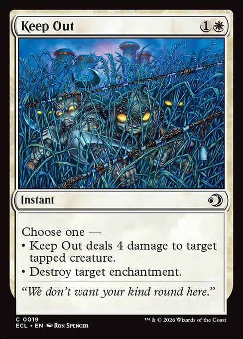 Keep Out Lorwyn Eclipsed Magic: The Gathering card image