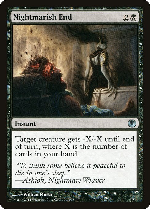 Nightmarish End - Journey into Nyx #76 Magic: The Gathering card image