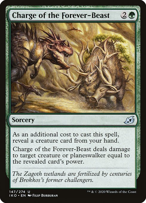 Charge of the Forever-Beast - Ikoria: Lair of Behemoths #147