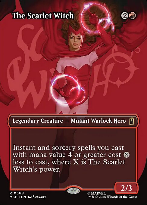 The Scarlet Witch Marvel Super Heroes Magic: The Gathering card image