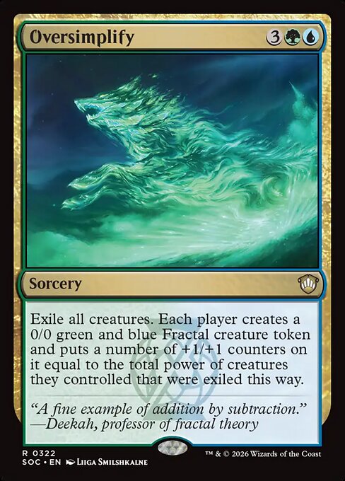 Oversimplify - Secrets of Strixhaven Commander #322