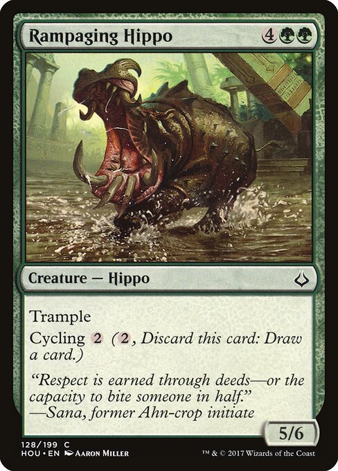 Rampaging Hippo Hour of Devastation Magic: The Gathering card image