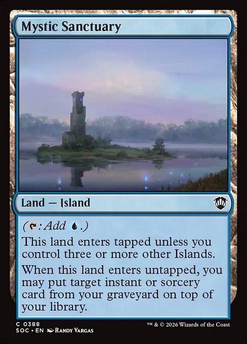 Mystic Sanctuary - Secrets of Strixhaven Commander #388