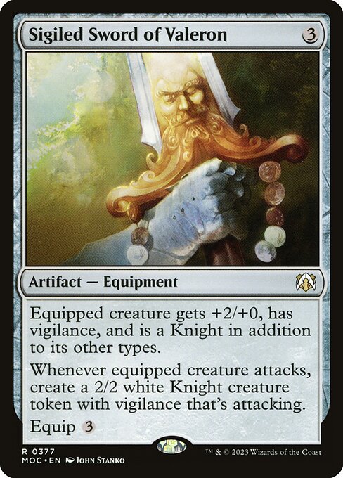 Sigiled Sword of Valeron - March of the Machine Commander #377