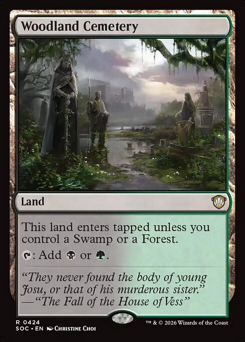 Woodland Cemetery - Secrets of Strixhaven Commander #424