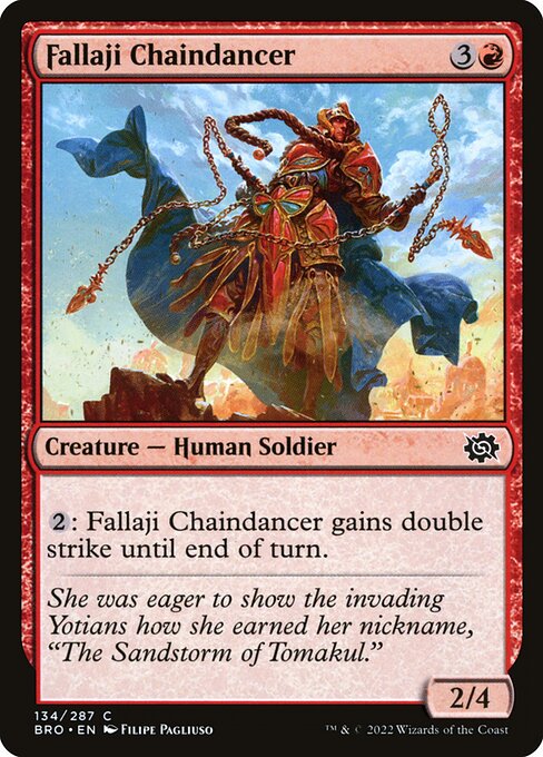 Fallaji Chaindancer - The Brothers' War #134 Magic: The Gathering card image