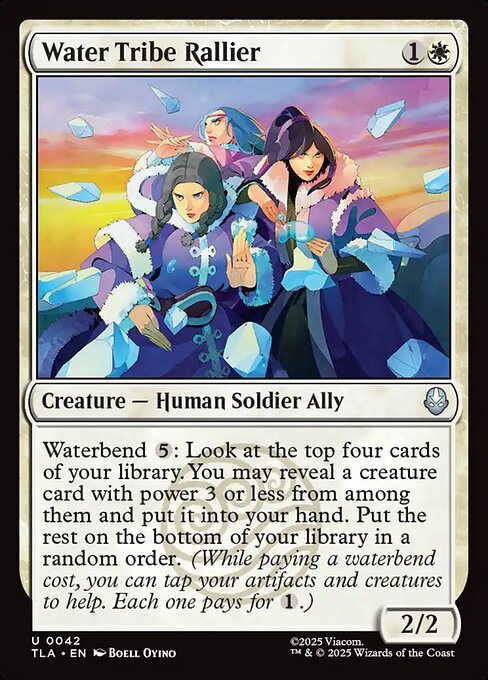 Water Tribe Rallier - Avatar: The Last Airbender #42 Magic: The Gathering card image