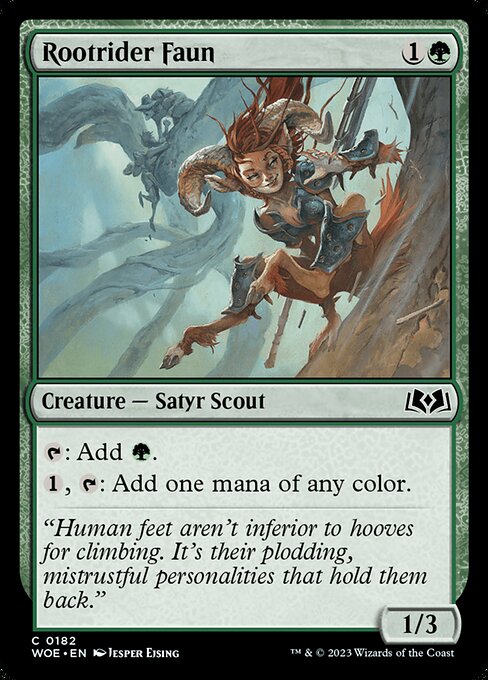 Rootrider Faun - Wilds of Eldraine #182