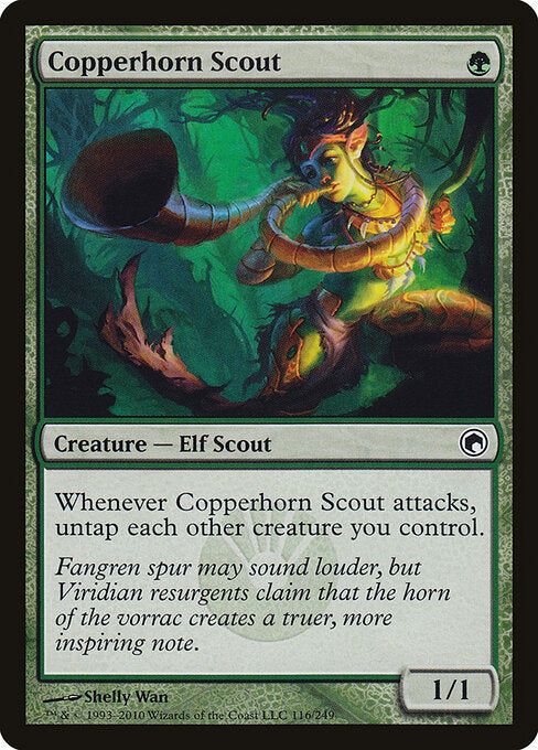 Copperhorn Scout Scars of Mirrodin Magic: The Gathering card image