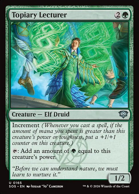 Topiary Lecturer Secrets of Strixhaven Magic: The Gathering card image