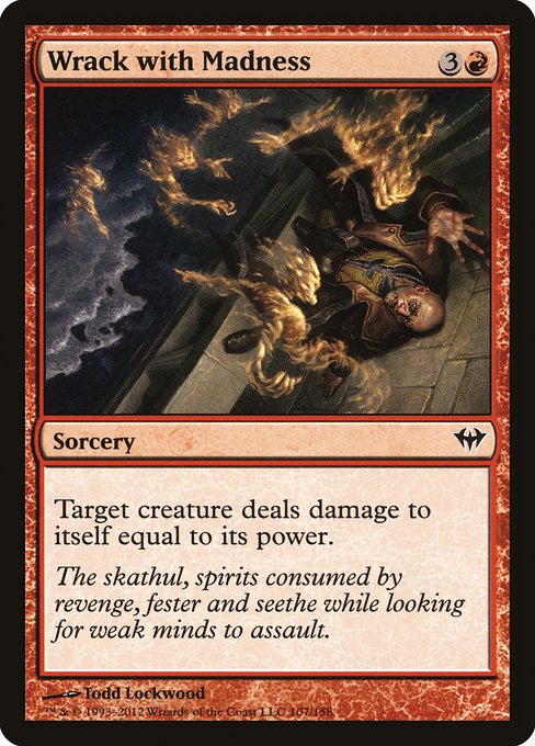 Wrack with Madness - Dark Ascension #107 Magic: The Gathering card image