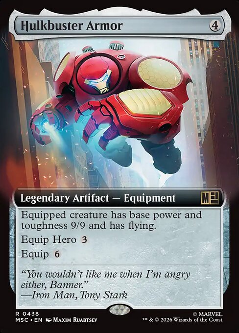 Hulkbuster Armor Marvel Super Heroes Commander Magic: The Gathering card image