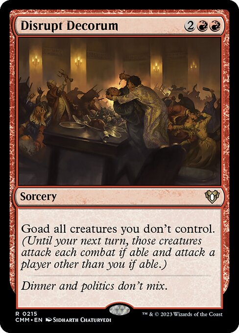 Disrupt Decorum - Commander Masters #215
