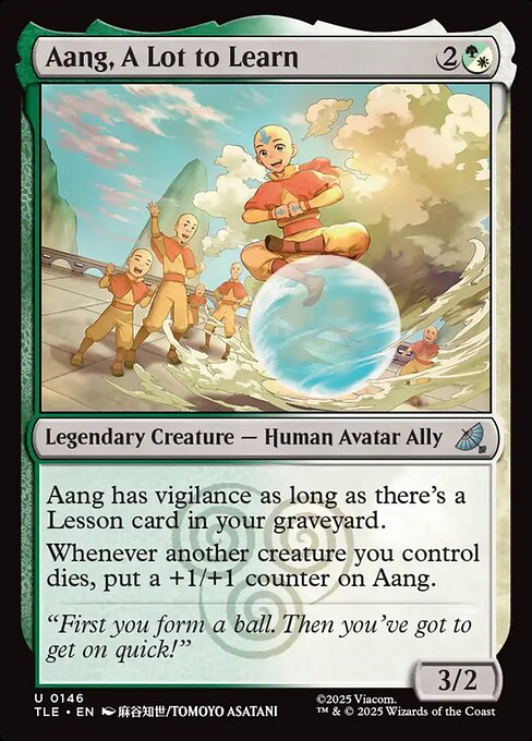 Aang, A Lot to Learn - Avatar: The Last Airbender Eternal #146 Magic: The Gathering card image