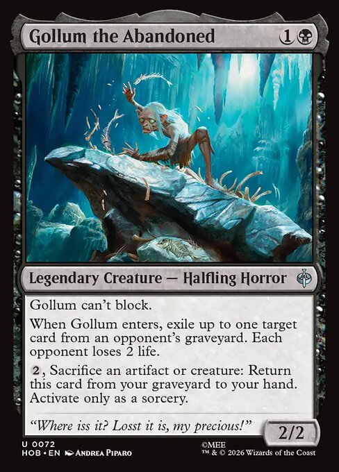 Gollum the Abandoned HOB 72