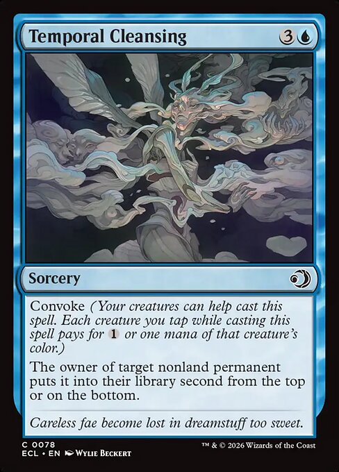 Temporal Cleansing - Lorwyn Eclipsed #78 Magic: The Gathering card image