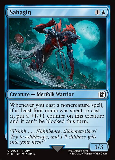 Sahagin - Final Fantasy #71 Magic: The Gathering card image