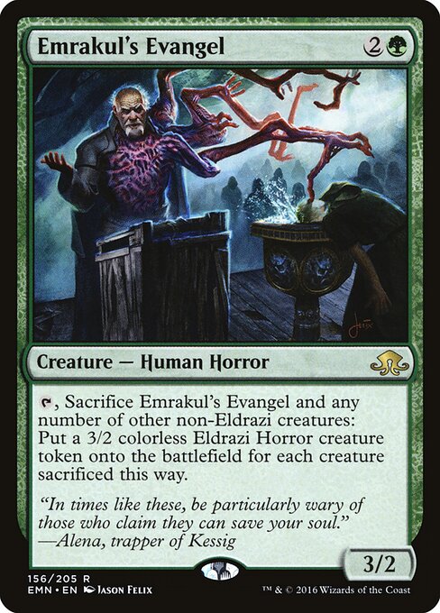 Emrakul's Evangel Eldritch Moon Magic: The Gathering card image
