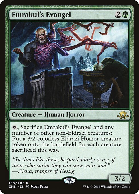 Emrakul's Evangel - Eldritch Moon #156 Magic: The Gathering card image
