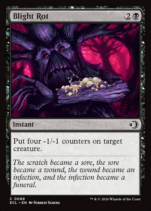 Blight Rot Lorwyn Eclipsed Magic: The Gathering card image