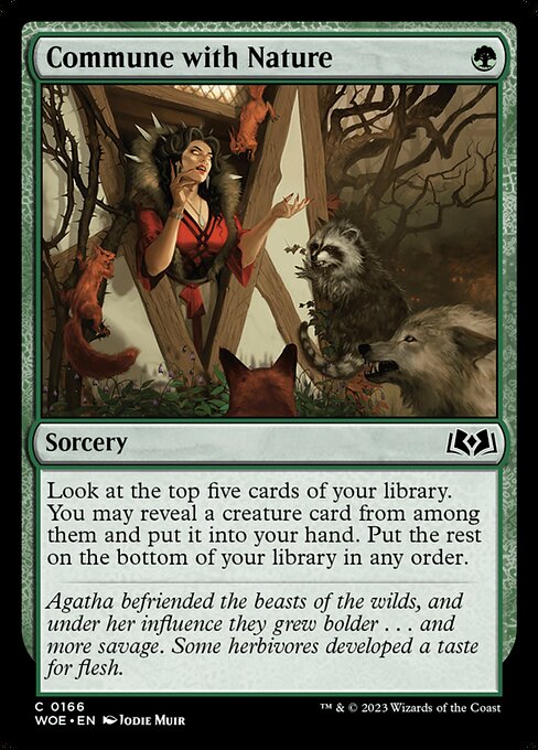 Commune with Nature - Wilds of Eldraine #166