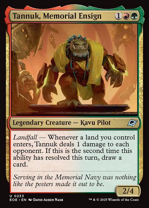 Tannuk, Memorial Ensign Edge of Eternities Magic: The Gathering card image