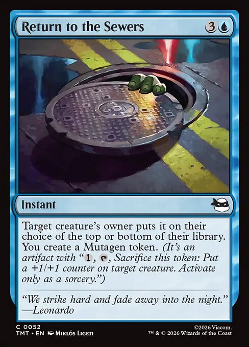 Return to the Sewers Teenage Mutant Ninja Turtles Magic: The Gathering card image