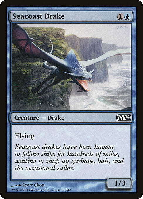 Seacoast Drake - Magic 2014 #70 Magic: The Gathering card image