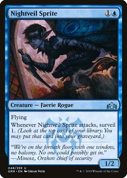 Nightveil Sprite Guilds of Ravnica Magic: The Gathering card image