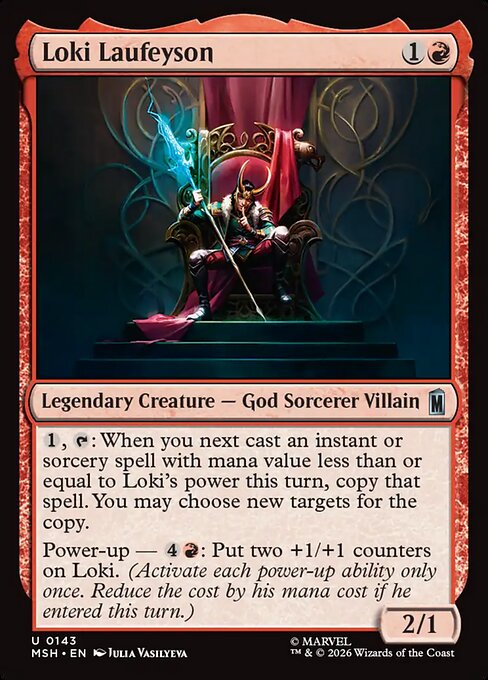 Loki Laufeyson Marvel Super Heroes Magic: The Gathering card image