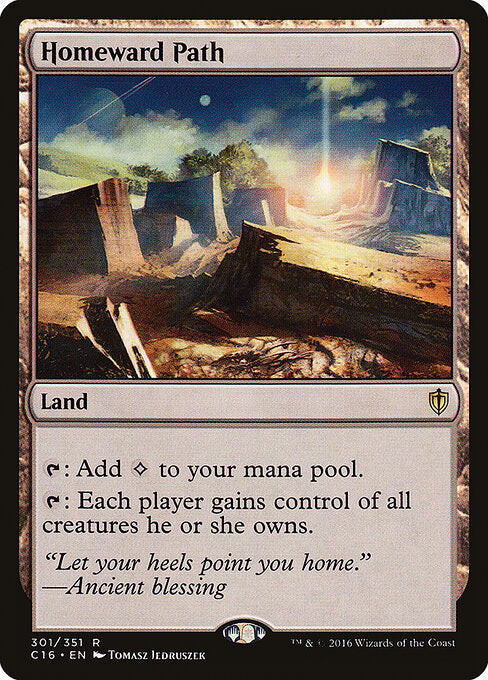 Homeward Path Commander 2016 Magic: The Gathering card image