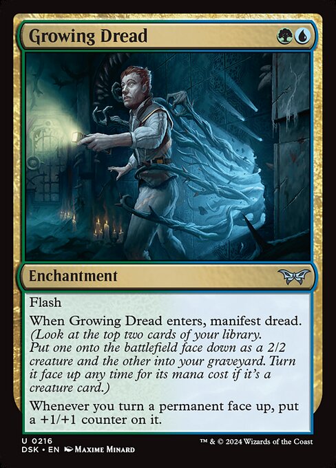 Growing Dread - Duskmourn: House of Horror #216 Magic: The Gathering card image