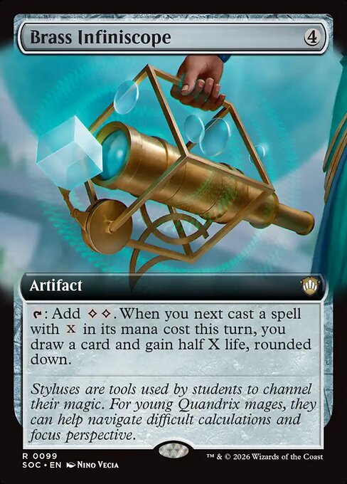 Brass Infiniscope - Secrets of Strixhaven Commander #99 Magic: The Gathering card image