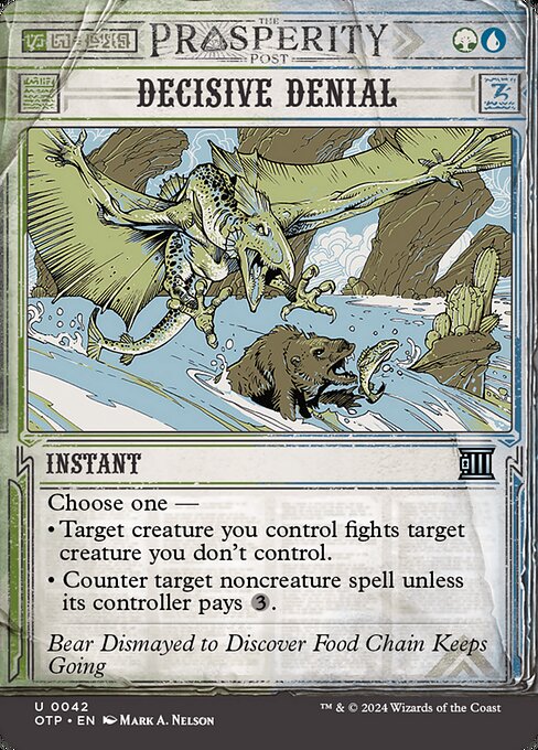 Decisive Denial - Breaking News #42 Magic: The Gathering card image