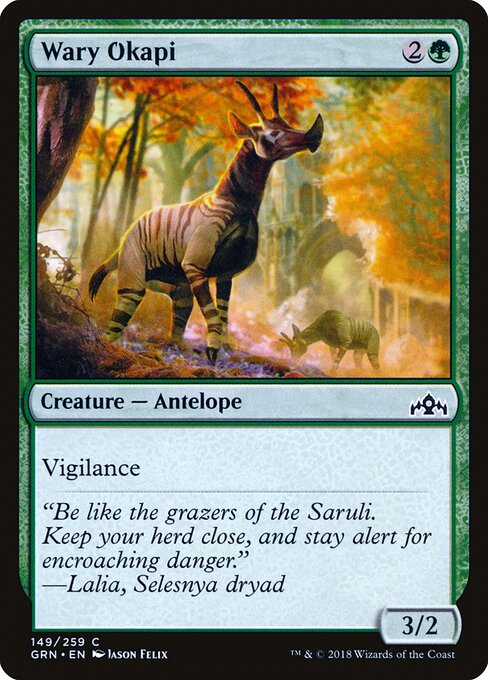 Wary Okapi Guilds of Ravnica Magic: The Gathering card image