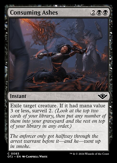 Consuming Ashes - Outlaws of Thunder Junction #83 Magic: The Gathering card image