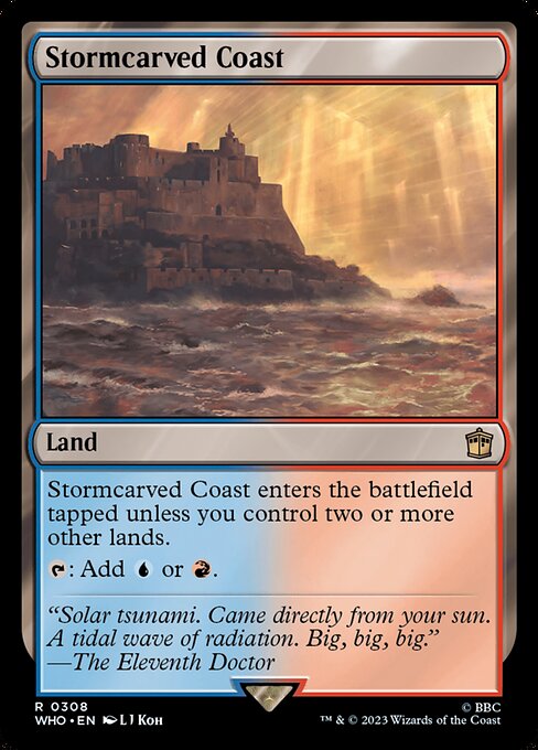 Stormcarved Coast - Doctor Who #308 Magic: The Gathering card image