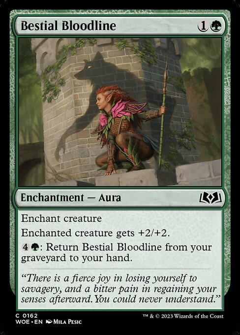 Bestial Bloodline Wilds of Eldraine Magic: The Gathering card image
