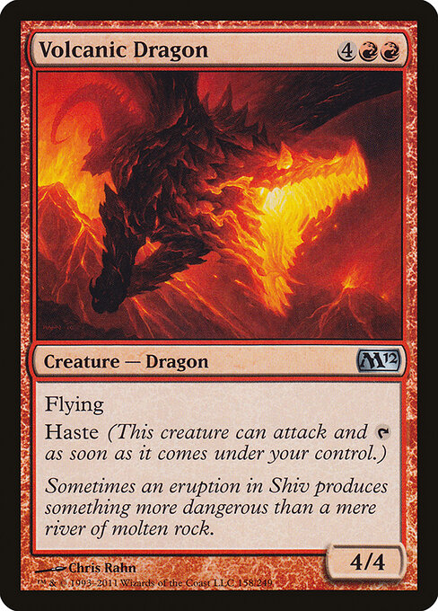 Volcanic Dragon Magic 2012 Magic: The Gathering card image