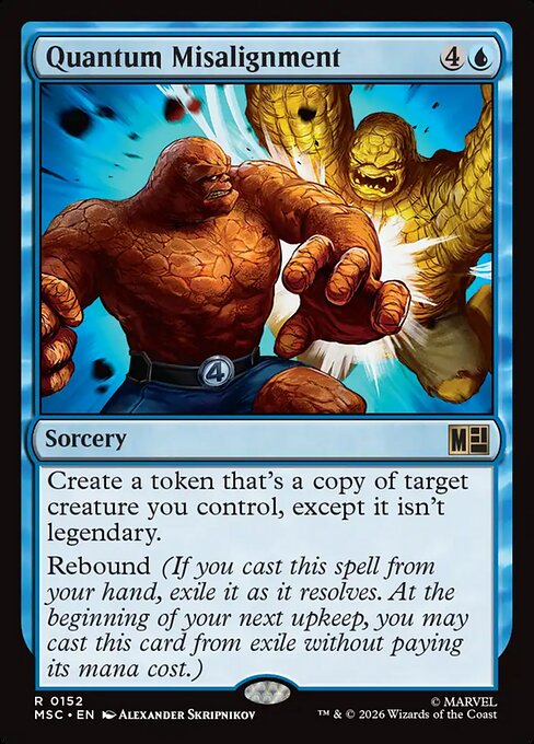 Quantum Misalignment Marvel Super Heroes Commander Magic: The Gathering card image