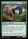 Savage Land Dinosaur Marvel Super Heroes Magic: The Gathering card image