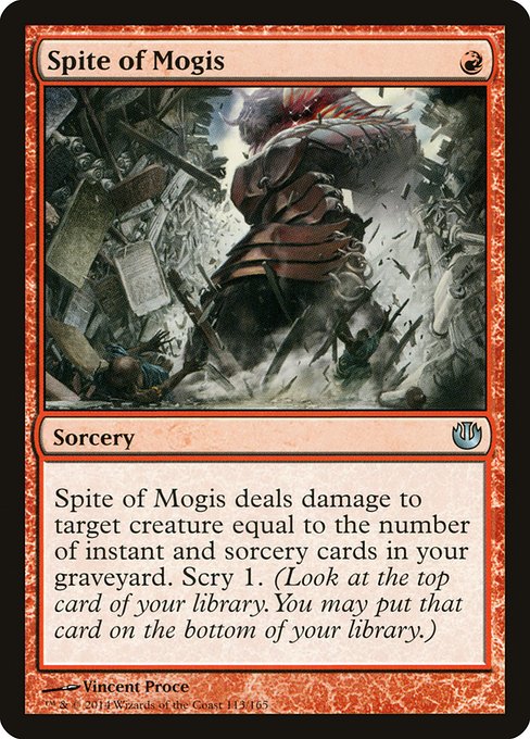 Spite of Mogis - Journey into Nyx #113 Magic: The Gathering card image