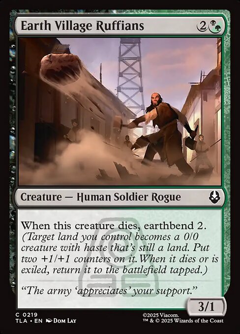 Earth Village Ruffians Avatar: The Last Airbender Magic: The Gathering card image