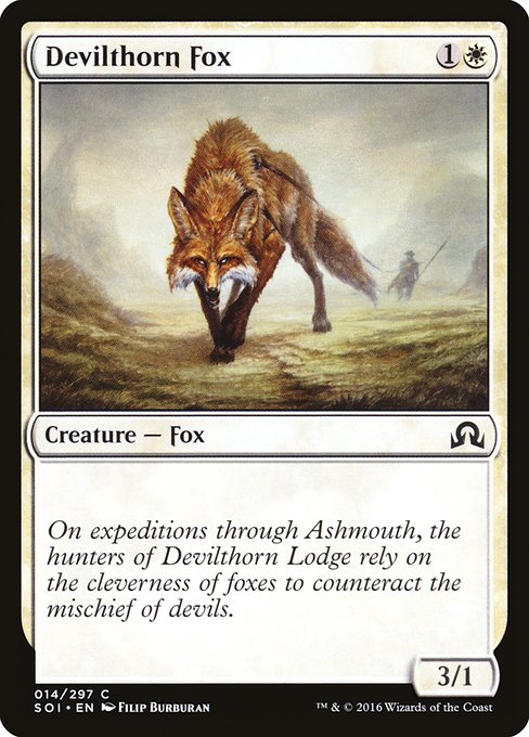 Devilthorn Fox - Shadows over Innistrad #14