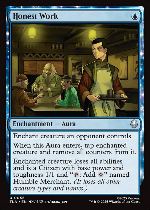 Honest Work Avatar: The Last Airbender Magic: The Gathering card image