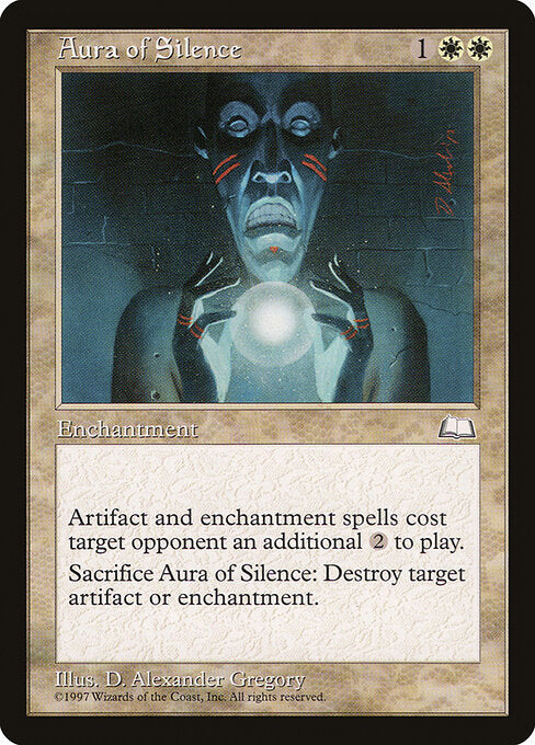 Aura of Silence Weatherlight Magic: The Gathering card image