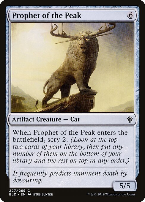 Prophet of the Peak Throne of Eldraine Magic: The Gathering card image