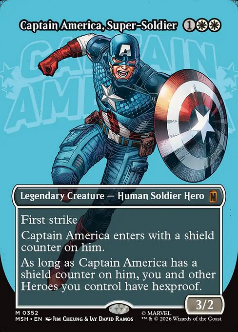 Captain America, Super-Soldier Marvel Super Heroes Magic: The Gathering card image