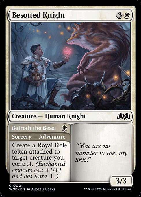 Besotted Knight // Betroth the Beast - Wilds of Eldraine #4