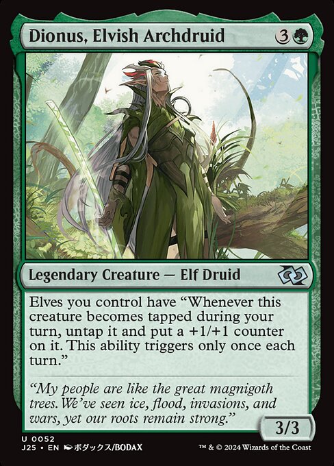 Dionus, Elvish Archdruid - Foundations Jumpstart #52 - Near Mint - Non-Foil